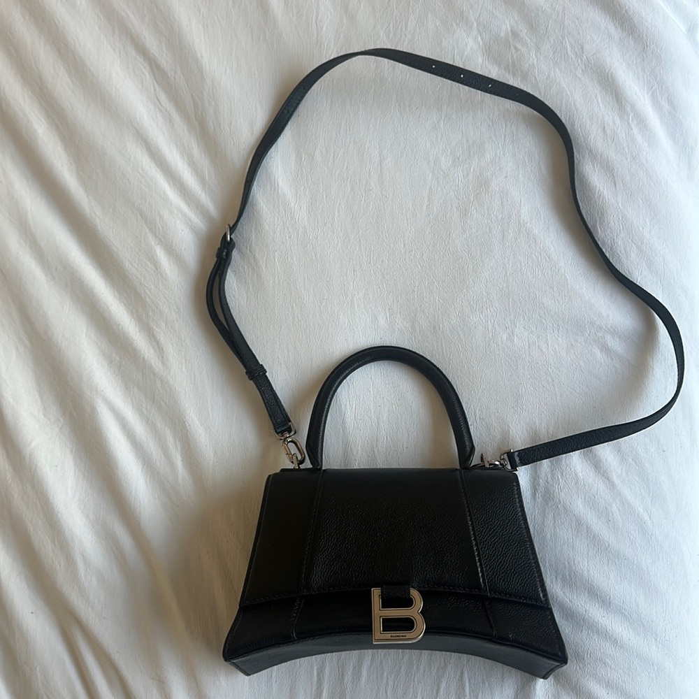 Authentic Balenciaga hourglass bag in black